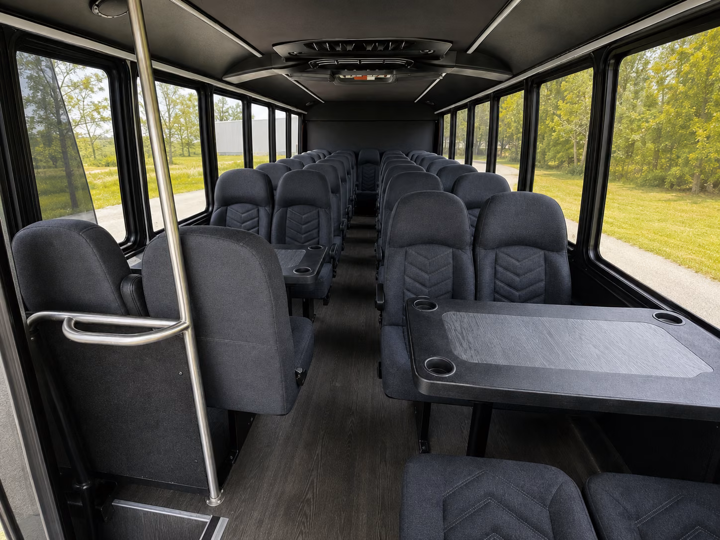 millcreek 15 passenger minibus inside