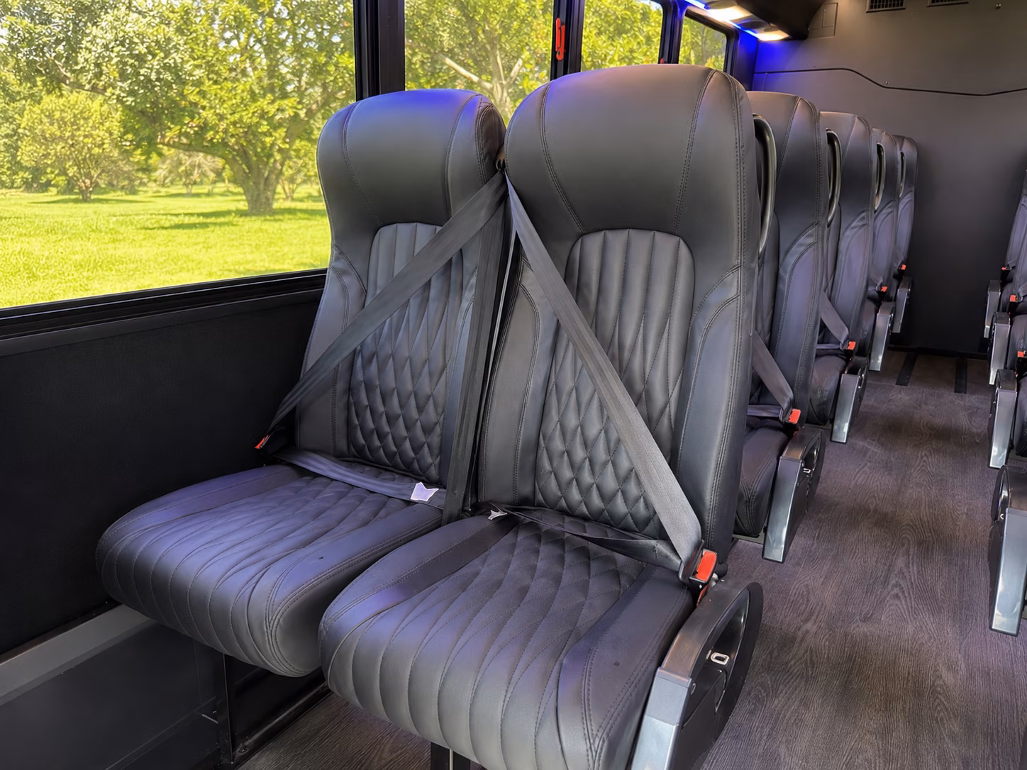 millcreek 18 passenger minibus interior