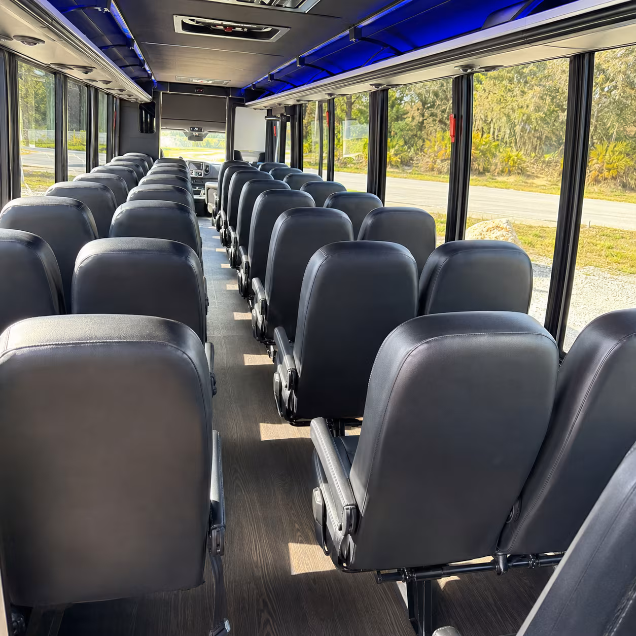 millcreek 25 passenger minibus inside