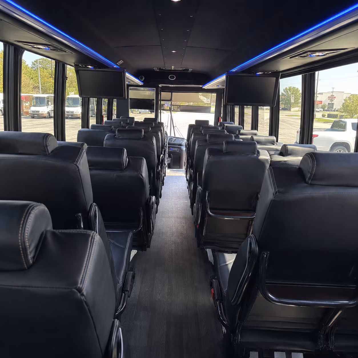 millcreek 25 passenger minibus interior