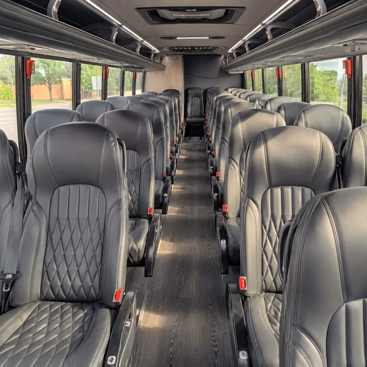 millcreek 28 passenger minibus inside