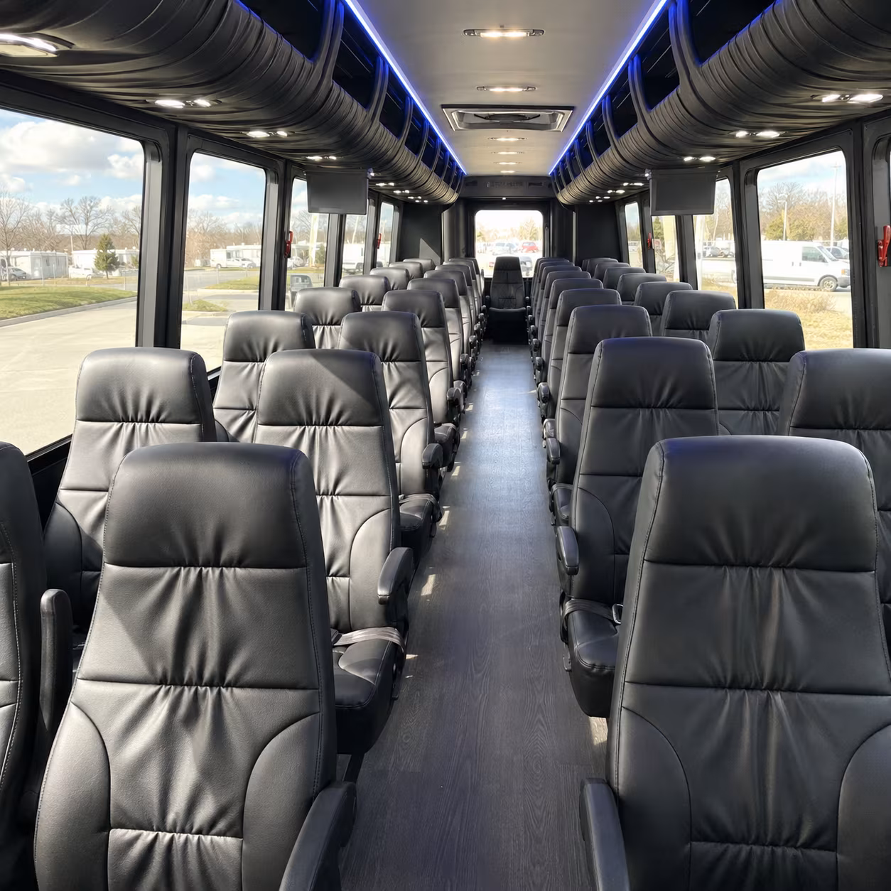 millcreek 28 passenger minibus interior