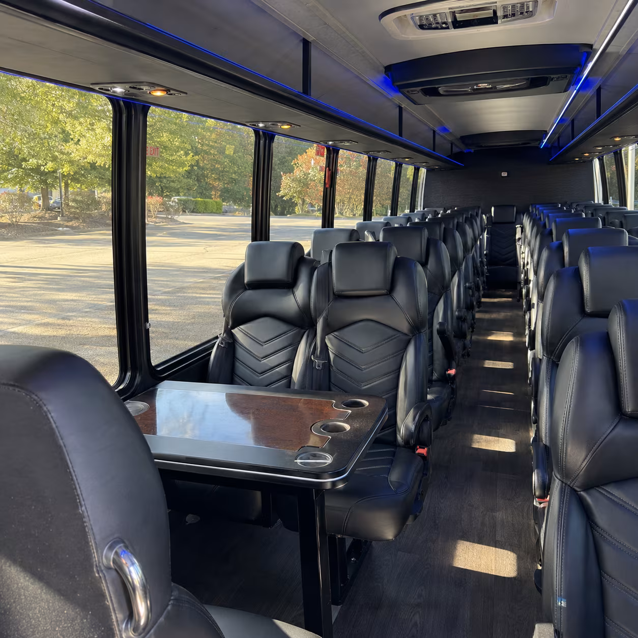 millcreek 30 passenger minibus interior