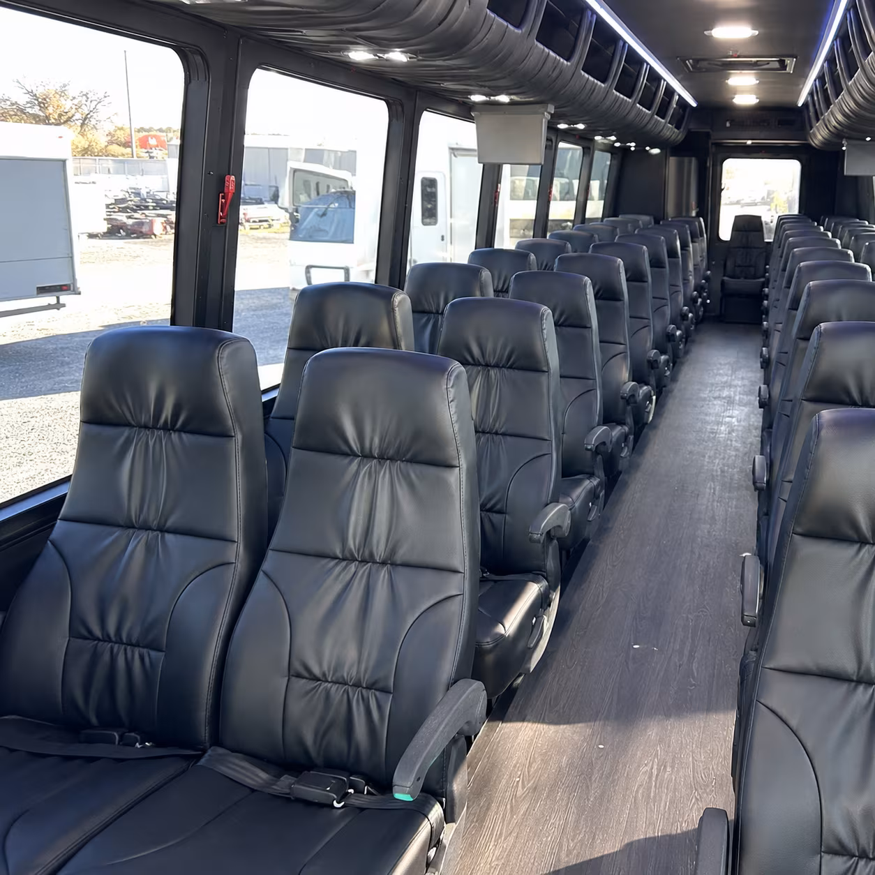 millcreek 35 passenger minibus inside