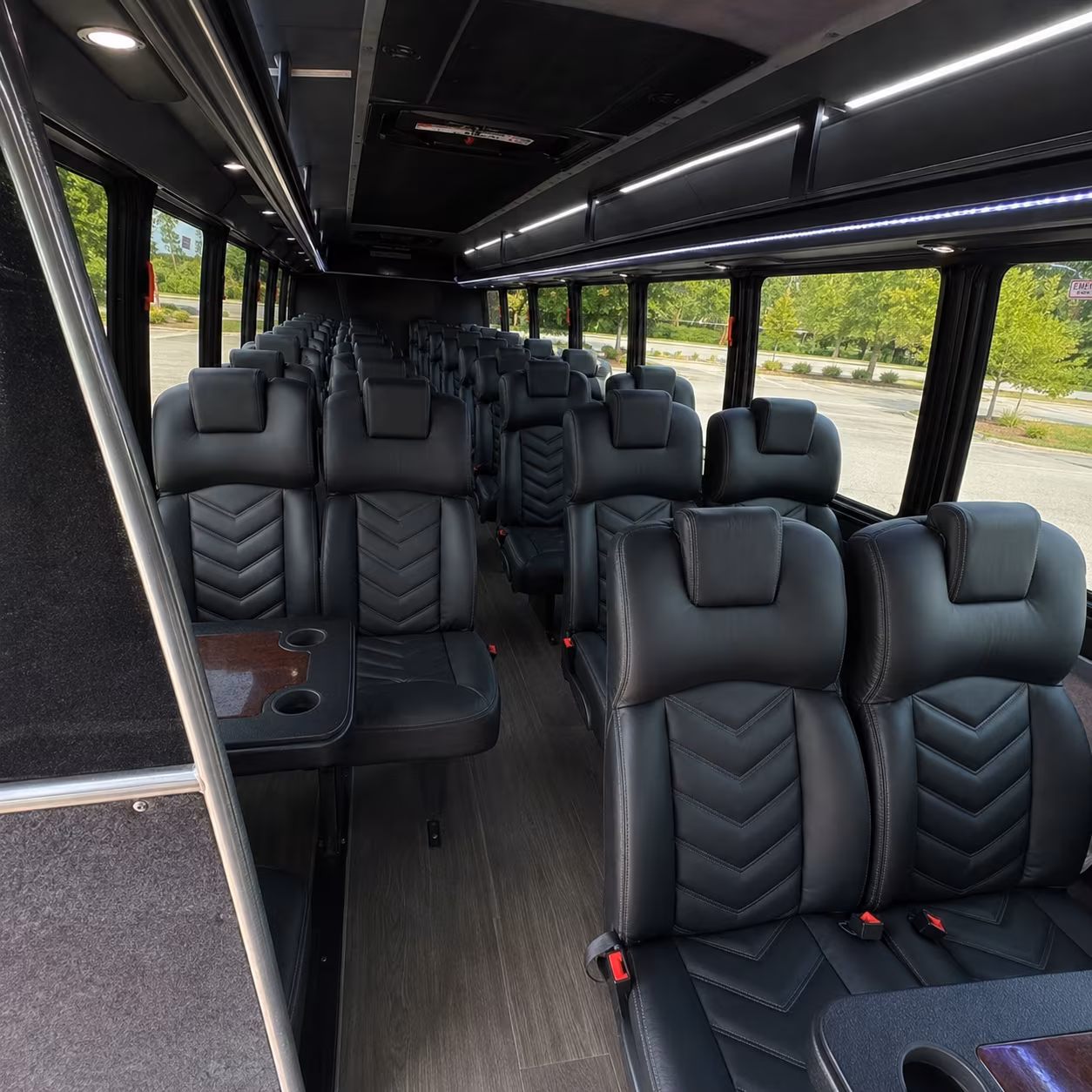 millcreek airport transportation onboard seating