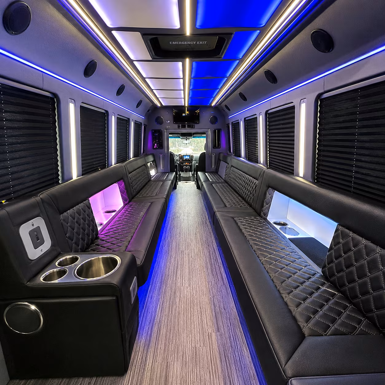 millcreek party bus rental interior