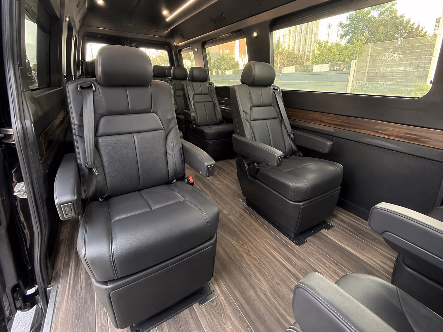 millcreek sprinter van with driver inside